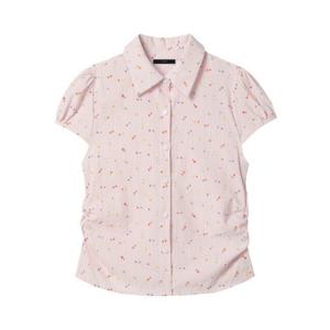 [르샵]사이드 밴딩 포인트 카라 블라우스 (DP3BA022A)
