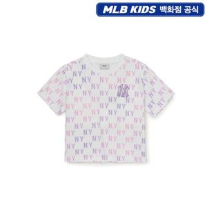 [MLB KIDS] 썸머 모노그램 여아 크롭 티셔츠 (7FTSM0253)