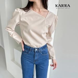 [카라]KARRA 유니크넥셔링블라우스_KB3SBL050Q