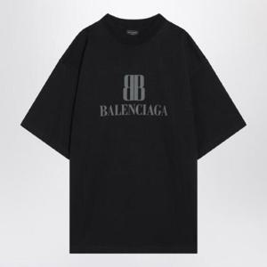 BALENCIAGA Faded black Nano BB Medium Fit T shirt 764235TSVU4/R_BALEN-1083