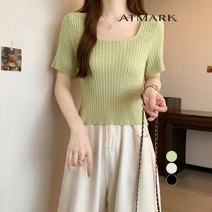 ATMARK 크롭스퀘어넥서머니트_AA53KN069G