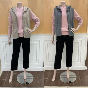 BCBG M백화점 CABLE 변형후드베스트 B4DAK518