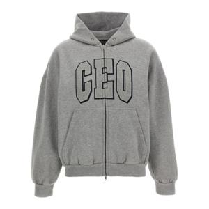 발렌시아가 후드 티셔츠 833399TSVP21300 Gray