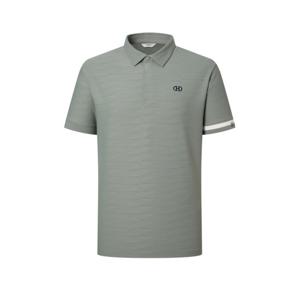 헤지스 골프 남성 24SS 스테디셀러스트레치 패턴 반팔폴로티셔츠 (GRAY KHAKI) WPTS4B331K5