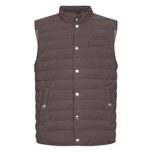 25 SS Brunello Cucinelli 퀼팅 스냅 버튼 베스트 MM4911711CTL01 TP439399208