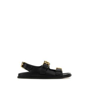 VALENTINO GARAVANI Black leather sandals 6W2S0LK6BEK 0NO