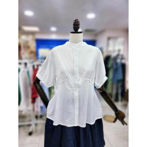 스테파니 세이브존08 노카라 역 삼각 블라우스 A25SH5237