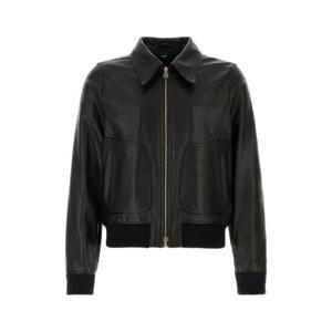 AMIRI Black leather jacket AMLTJT1028 BLACK