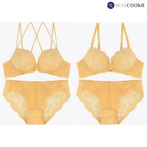 [섹시쿠키]코르셋 옐로우브라 레이스팬티세트 SCWBZ325SCWPZ326