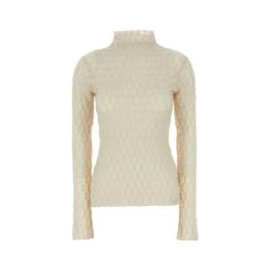 카밀라 앤 마크 여성 아이보리 Stretch 터틀넥 긴팔니트 M2T60668 BONE