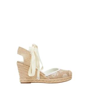 게스 샤미 앵클타이드 웨지 에스파드릴 FLJCYRFAB04 WHITE TP942558531