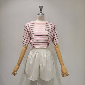 [반에이크]버터 단가라 티셔츠(VB57TSMP09Z)