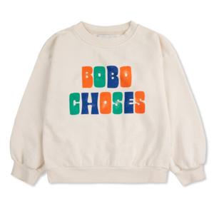 25SS 키즈 빅 로고 스웨트 티쳐스 크림 B125AC129 199