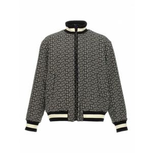 [BALMAIN] 남성 봄버 모노그램 리버시블 자켓 DH1TF840VE82SKU Blue /8