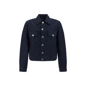Balmain 로고 모노그램 데님 재킷 BH0TC275DD80 SHZ TP946439810