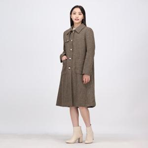 [라인어디션]싱글카라 하운드체크 울 코트 (NWHCOK01)