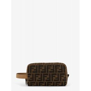 [FENDI] 라프리마 남성 Pochettes FF 자카드 패브릭 뷰티 스몰 7N0151 ALWKF1HRM TBMRSANDPAL /12