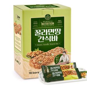 호정가 꿀라면땅간식바 (18개입) / 달콤하고 바삭한 라면과자