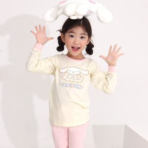 [레노마 이너웨어]시나모롤여아크림9부편면내복YE 0D3WW60230_CJ