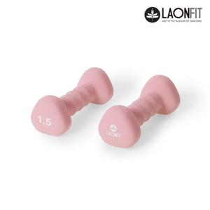 라온핏 트라이앵글 아령 1+1 1.5kg Set 파우더핑크