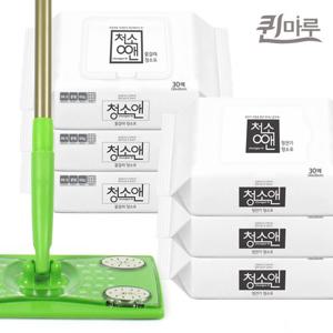 퀸마루 물걸레 3팩 정전기 3팩 밀대 청소포 바닥 청소