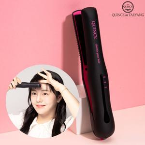 퀸스IN태양 무선 미니고데기 앞머리 볼륨업 뽕 매직 실리콘모발보호열판 배터리분리형 휴대용