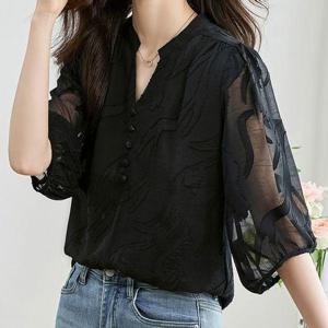 [블랙퀸]에엔엠 레오퍼드 블라우스 blk003560