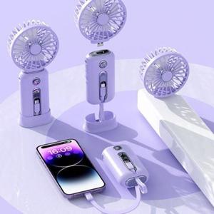 선풍기 냉풍기 써큘레이터 분리가능 보조 배터리 겸용 휴대용 손선풍기