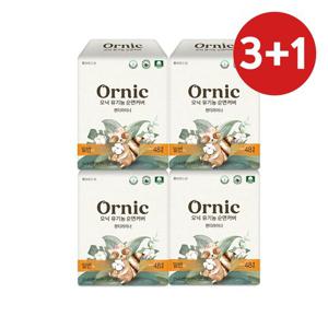 오닉 유기농 순면커버 팬티라이너 일반 48p 3팩+본품 한팩 증정