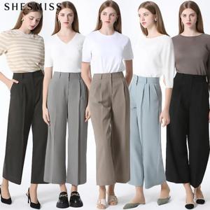 [쉬즈미스][쉬즈미스(SHESMISS)] 투턱 와이드 팬츠 (택가격 158000원)