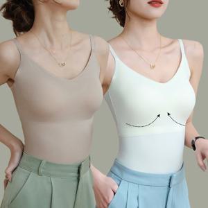 ♥1+1♥ 총장 7cm 추가 고급몰드 캡내장 M~XL 심리스 라이트핏 브라나시탑 여성나시 민소매  캡나시