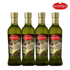 [살부루아] 스페인 유기농 엑스트라버진 냉압착 올리브유 500ml 4병
