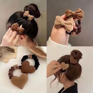 아동머리끈 성인머리끈 머리끈 귀여운 초콜렛 캐러멜