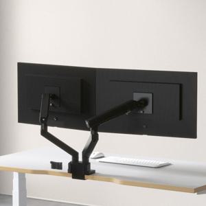 모니터암 거치대 듀얼 베사홀 클래식 모니터암 블랙