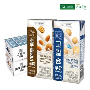 건국두유48팩 (호두아몬드 24팩 + 고칼슘 24팩)