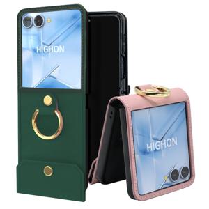 갤럭시 Z플립7 케이스 노바 카드수납 가죽 힌지 보호 핑거링