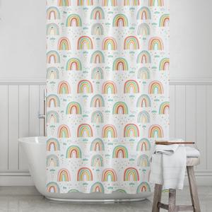 브라이트 욕실 반투명 샤워 커튼 곰팡이 PEVA 방수 파티션 건식 화장실 욕조