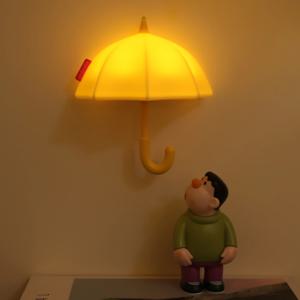 충전식 우산 마그넷 무드등 수면등 침실 조명 차키걸이 자석 타이머 무선 램프 3colors