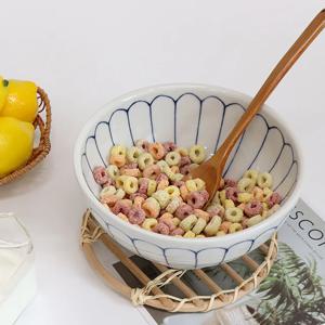 일본 그릇 면기 라면 그릇 국화꽃(데이지)면기