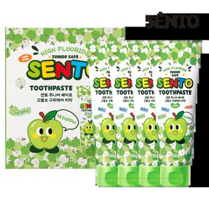 주니어 세이프 고불소 구취케어 치약 사과향 120g 4개