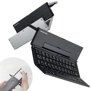 접이식 휴대용 블루투스 무선 키보드 I 파우치 포함