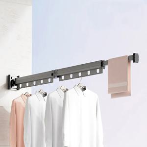 2단 초강력 접착식 벽부착 소형 빨래건조대 미니 벽걸이 창문 원룸 빨래걸이