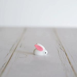 하얀토끼 미니어처 피규어 테라리움 화분 꾸미기 장식