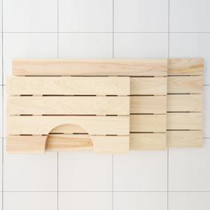 편백 원목 발판 다용도 현관 화장실 발코니 미끄럼방지발판 3type