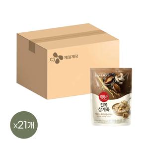 햇반죽 소프트밀 전복삼계죽 420g*21개 비비고죽 리뉴얼