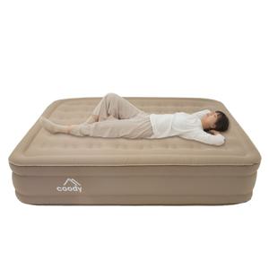 에어매트 캠핑매트 자충매트 캠핑용 휴대용 매트리스 패브릭 1인 38cm 펌프내장형