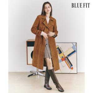 [런칭가 790,000원→20만원↓] 블루핏X로보 스웨이드 더블 트렌치 코트
