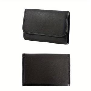 TEMU 플레인 컬러 접이식 주얼리 보관 백 여행 휴대용 넉넉한 귀걸이 스터드 귀걸이 반지 목걸이 정리 백 여성 및 여성 선물