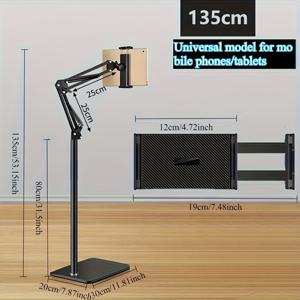 TEMU 360° 회전 클램프가 있는 조절 가능한 금속 침대 팔 - for iPad, 라이브 스트리밍 및 비디오 녹화에 이상적, 침대 및 리클라이너 사용, 침대 테이블 액세서리 | 현대 침대 디자인 | 내구성 있는 탄소강|침대협탁