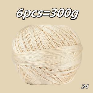 TEMU 300g, 여름 레이스 실, 꼬인 레이스 실, 실크 레이스, DIY 숄 가디건 드레스용 고급 코바늘 뜨개질 실, 30가지 색상